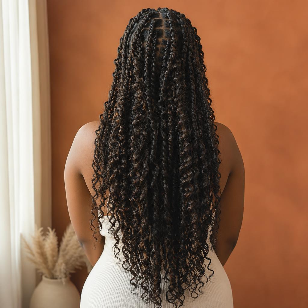 Soft passion twists with springy curly ends